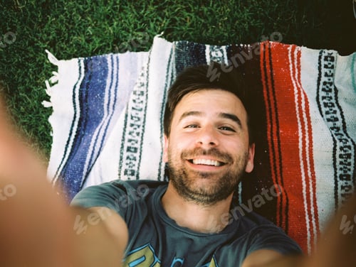 Preview: Handsome Man at Picnic.