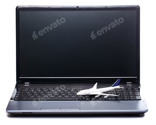 Preview: Aircraft over laptop keyboard