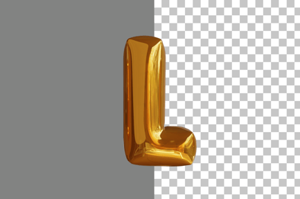 Preview: Alphabet Letter L 3D Icon