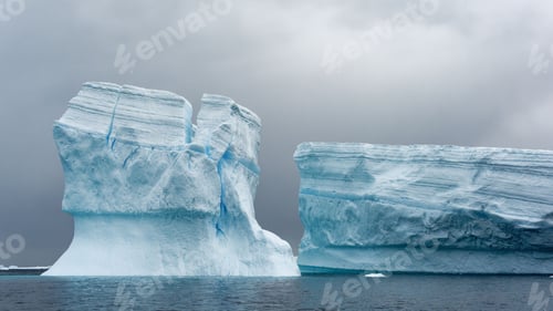 Preview: Beautiful view of the icebergs in the ocean, Antarctica