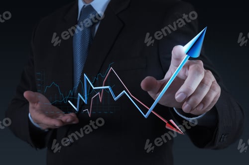 Preview: Businessman Hand Working With New Modern Computer And Business Strategy As Concept