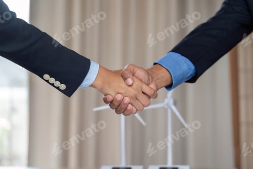 Preview: ESG and Sustainability Business hands shaking to formalize an agreement