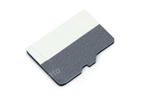 Preview: Blank micro SD memory card on white background