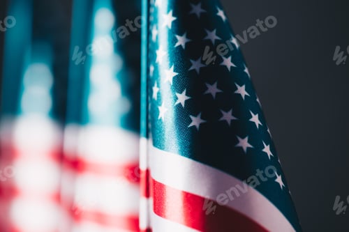 Preview: Abstract Close-Up of an American Flag