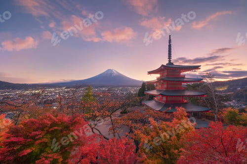 Preview: Mountain Fuji near Fuji Five Lakes, Fujikawaguchiko, Yamanashi, Japan