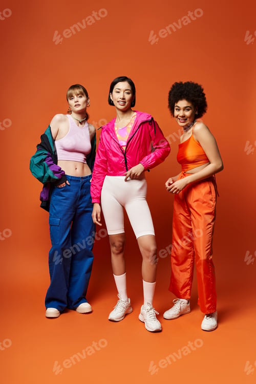 Preview: Trio of diverse women embracing spring