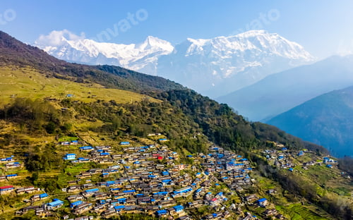 Preview: aerial view of Sikles village