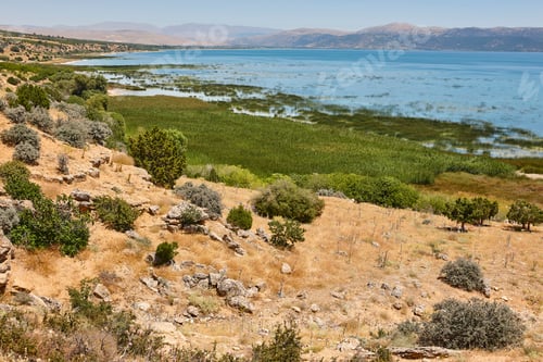 Preview: Landscape with lake and mountains in Anatolia region. Turkey