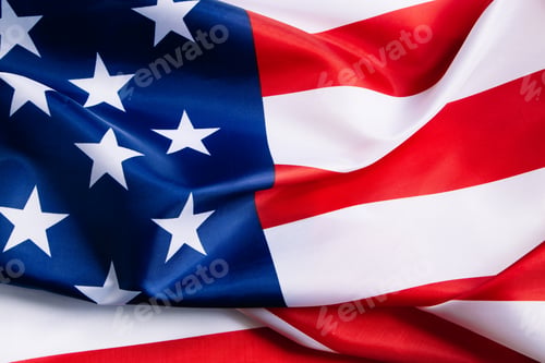 Preview: American flag background. Concept for independence, memorial day or labor day