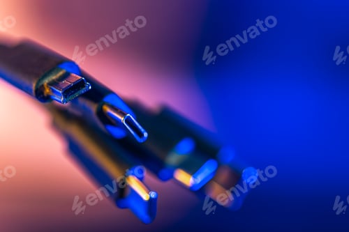 Preview: Universal cables for gadgets in neon. Charging and data.