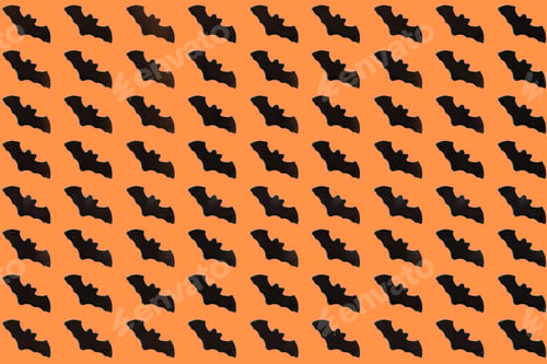 Preview: Happy Halloween backdrop, mockup for event party celebration or festive greeting card with bats
