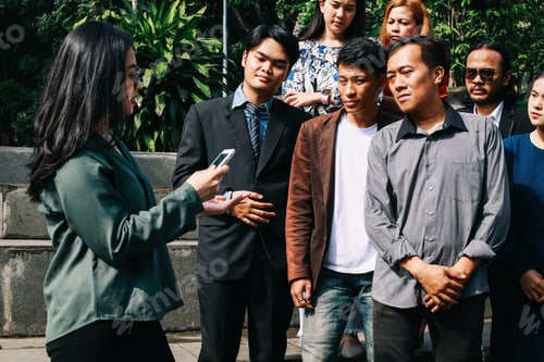 Preview: Colleagues Meeting Outdoors