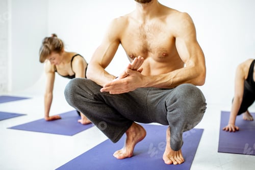 Preview: People during the yoga training