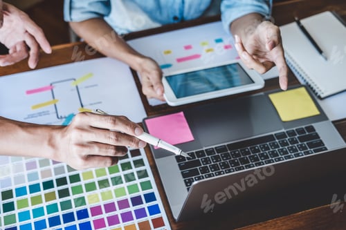 Preview: Team of Creative Web/Graphic Designer planning