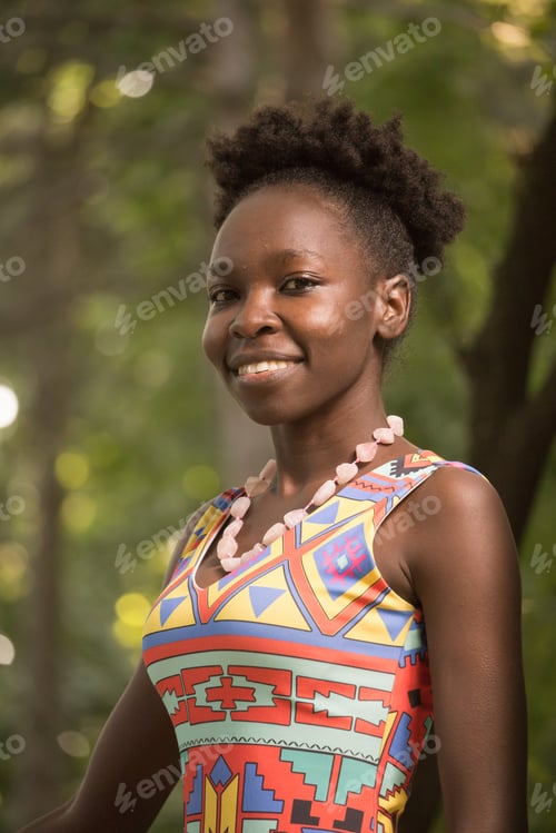 Preview: One, Young Adult, Black African American Woman, Arms Outstreched, Upper Body Shot, Urban Area