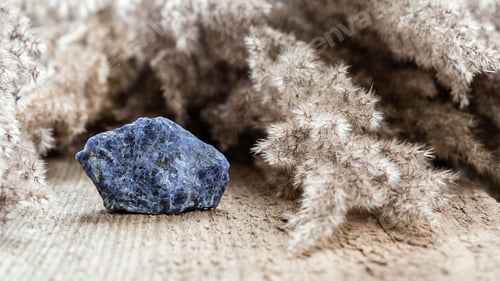 Preview: Sodalite crystal mineral is third eye chakra stone