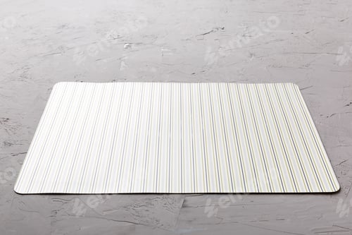 Preview: Perspective view of tablecloth for food on cement background. Empty space for your design