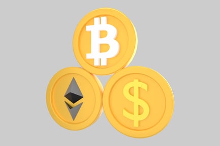 Preview: Cryptocurrency and usd coin collection