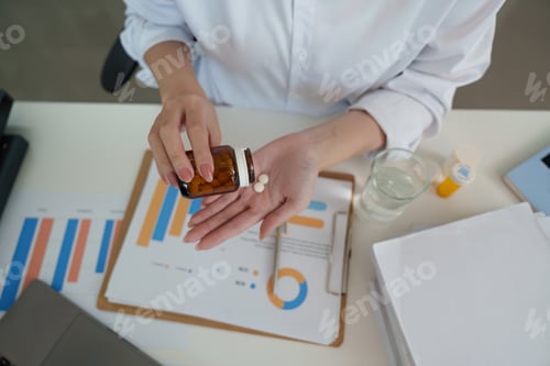 Preview: Taking medication for stress relief at work