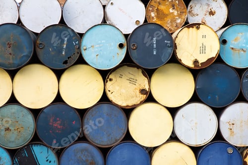 Preview: Stack of old fuel tanks