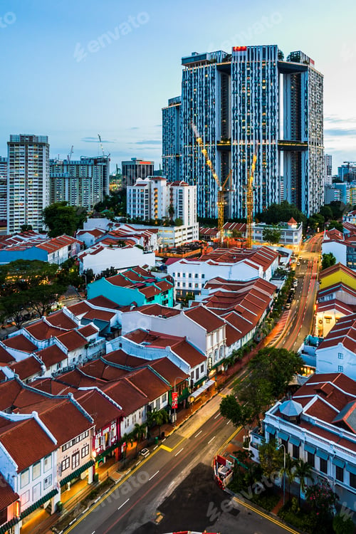 Preview: View of Pinnacle@Duxton, a 50-storey residential development in Singapore.