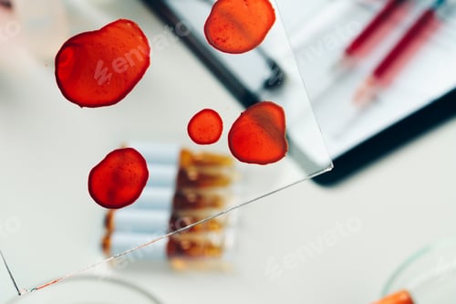 Preview: Medical equipment for blood test close up
