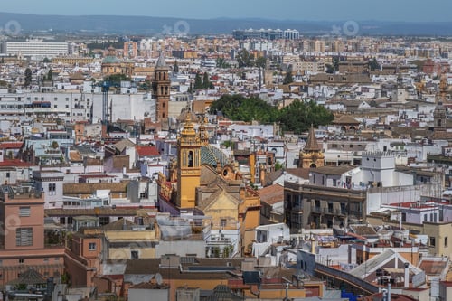 Preview: Aerial view of Churches - Seville, Spain