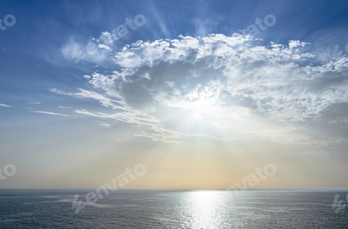 Preview: Idyllic scene of a beautiful sunset in the Aegean Sea, Greece
