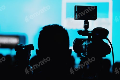 Preview: Camera Recording Presentation Of A Speaker