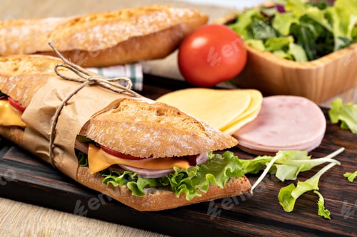 Preview: fresh submarine sandwich