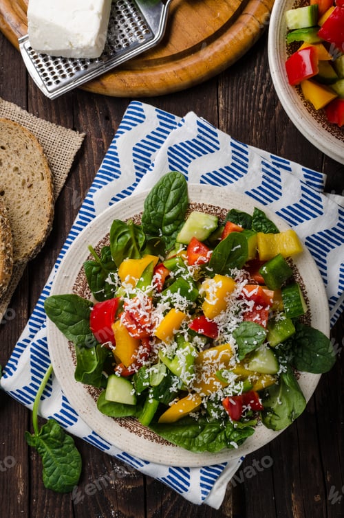 Preview: Mixed salad, vegetable salad
