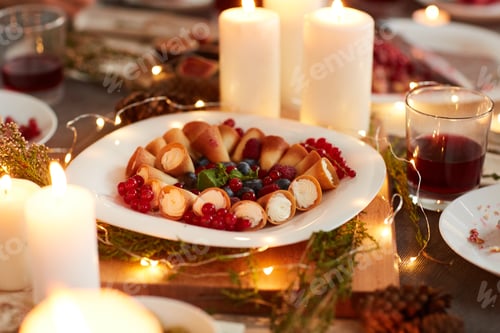 Preview: Dessert on holiday table