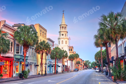 Preview: Charleston, South Carolina, USA Historic Cityscape