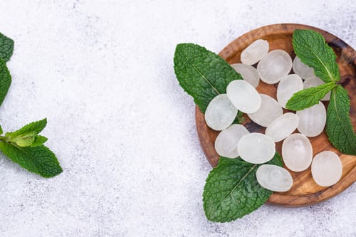 Preview: Sweet hard peppermint candy and mint