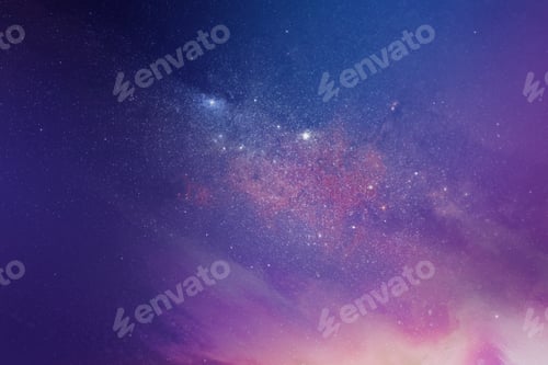 Preview: Purplish galaxy background illustration