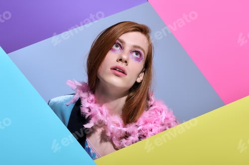 Preview: Vibrant celebration of pride with colorful fashion and striking makeup