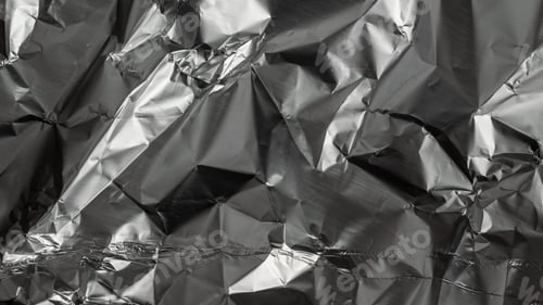 Preview: crumpled aluminum foil texture. background