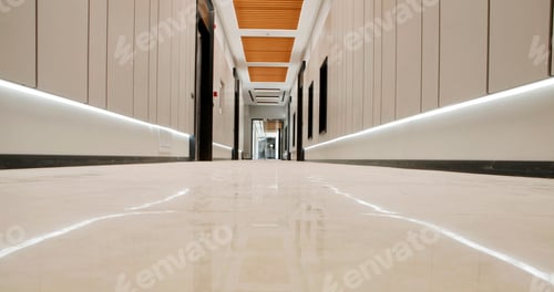 Preview: large new building corridor view