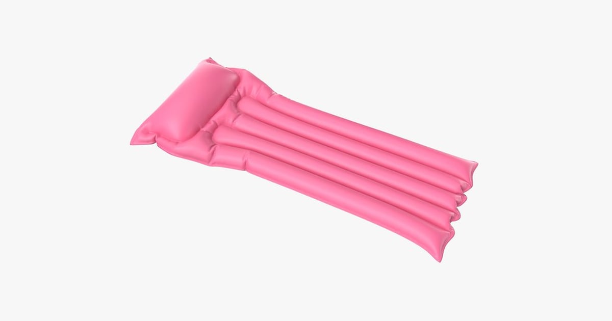 Pink Inflatable Pool Float with Pillow 3D, Incl. air mattress & float ...