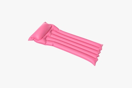 Preview: Pink Inflatable Pool Float with Pillow