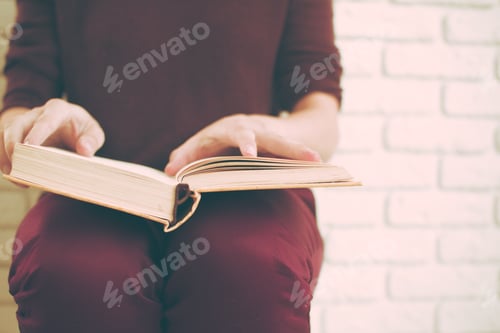 Preview: Woman reading the book