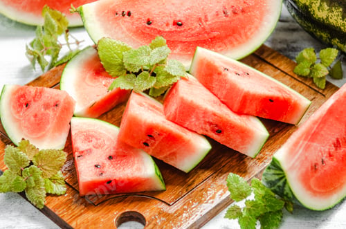 Preview: Sliced fresh watermelon.