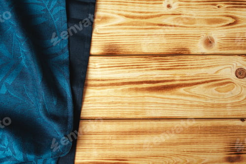 Preview: Kitchen towel or napkin over the wooden table