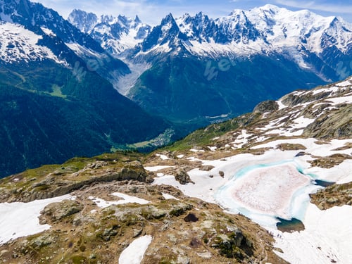 Preview: Cheserys lakes in Chamonix-Montblanc range, France