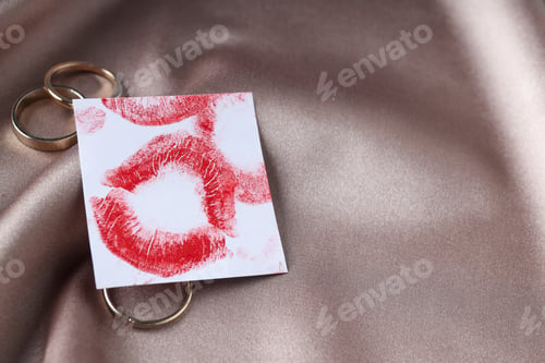 Preview: Concept of romantic love letter, space for text