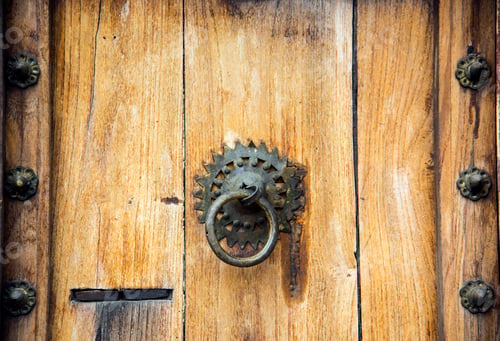 Preview: old wooden door, Jaipur, India