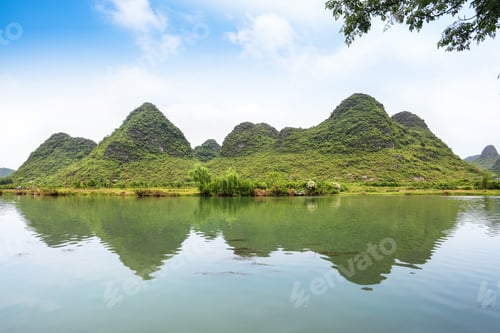 Preview: beautiful yulong river landscape