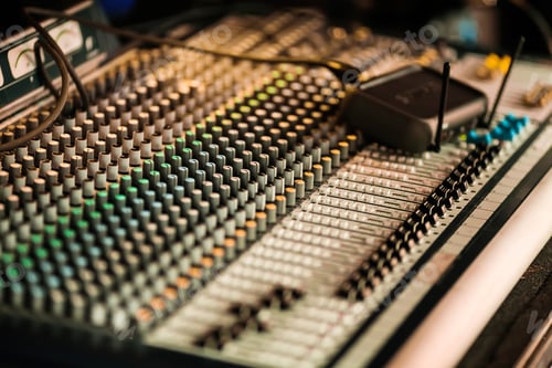 Preview: sound studio adjusting record equipment