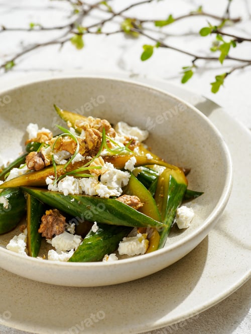 Preview: Gourmet Salad with Feta Cheese and Walnuts