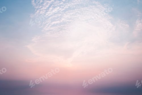 Preview: Evening sky with setting sun